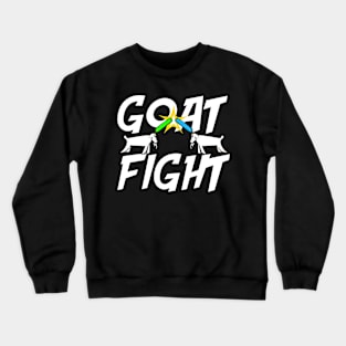 Goat Fight with Pool Noodles Crewneck Sweatshirt